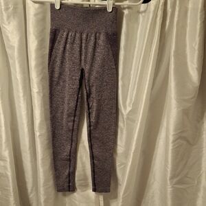 Gymshark Kids Heathered Gray Leggings 14 💜💜💜💜